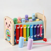 Pounding Pegs Toy Combination Pounding Toy with Mallet Multifunctional Pounding Pegs Game for Young Children, Kids, Playroom, Preschool