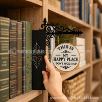Bookshelf Lantern Light Iron Craft Decorative Lamp