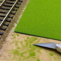 Miniature Artificial Grass Mat for DIY Model Scenery, Train Layouts, and Photography Backdrops