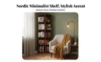 360-Degree Rotating Revolving bookshelf Tower Floor-Standing 5-Tier revolving Book Tower Movable with casters bookshelf Space-Saving Design for Apartment Dwellers, Homeowners, Living Room, Home Office, Bedroom, Playroom