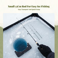 Ice Fishing Rod Soft Action Portable Carbon Fiber Outdoor