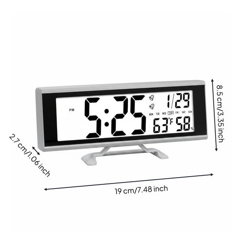 Press Control Night Light Clock Snooze Function for Heavy Sleepers