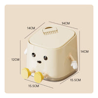 Desk Trash Can with Lid Plastic Mini Waste Bin Compact for Bedside Table