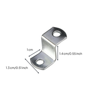 Z Shaped Corner Bracket, Metal Fastener, sturdy Fixing Accessory for Picture Frame, Furniture, Shelf