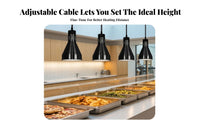 Overhead Retractable Hanging Heat Lamp