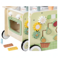 Mobility Toy with Kitchen Sturdy with Shape Sorter Push Toy for Young Children, Nursery