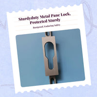 Sliding Opening Lock, Security Hook Latch, Child Protection Lock, Easy Installation for Kitchen, Balcony, Patio Doors, Sturdy Metal