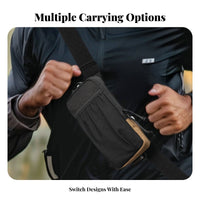 Crossbody Phone Bag Multifunctional Phone Belt Lightweight Gadget Organizer Bag for Journeyers, Hikers, Outdoor, Travel, Camping