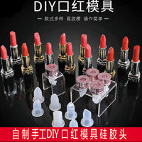 Universal Silicone Lipstick Mold and Aluminum Repair Tool for DIY Lipstick Making