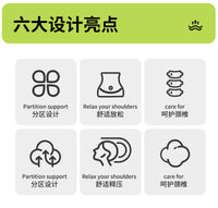 跨境新款双层记忆棉居家腰靠床上侧睡腰靠靠背垫腰部记忆棉支撑垫