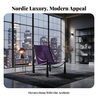 Upholstered Single-Seater Nordic Inspired Sculptural Single Sofa Modern Minimalist Creative Shape for Living Room, Lounge Area