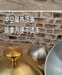不锈钢牛排盖铁板烧盖防油盖酒店餐厅菜罩圆形食物盖餐饭食品盖