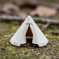 2 Pieces 1:64 Camping Tent Miniature Scene Decoration Display Decor Realistic