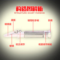 Handheld Refractometer for Antifreeze Freezing Point Tester, Electrolyte Hydrometer, Glass Water Concentration Meter