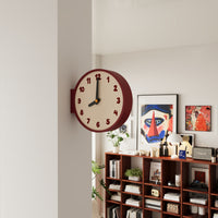 Corner Wall Clock Analog Corner Clock Non-Ticking for Living Room