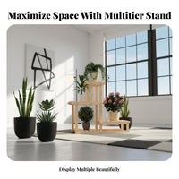 Floor-Standing Multi-Tier Plant Stand Sturdy and long-lasting Multi-Tiered Pot Shelf Space-Saving Flower Rack adaptable Use for Gardeners, Decorators, Homeowners, Balcony, Living Room, Bedroom, Corner