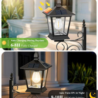 2-in-1 Solar Wall Lamp with Flower Pot Design for Garden and Patio
