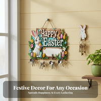 rabtouch Wall Hanger Easter Themed Hook Rack Flat 2D design for Entryway, Families