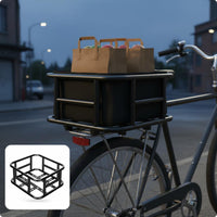 Mountain Bike Rear Carrier Long-Lasting Metal Bike Carrier Portable