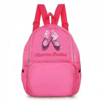 Lightweight Sequin Dance Bag Large Capacity Ballet Backpack Adjustable Padded Straps Girls Ballet Backpack Wear-Resistant Nylon for Young Dancers, Kids, Toddlers, School, Travel