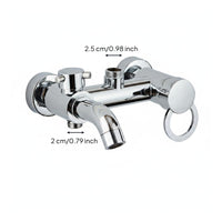 Wall Mounted Shower Faucet Fixed Outlet Bathroom Mixer Faucet