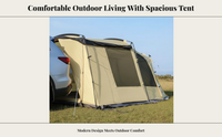 SUV Tailgate Tent, Tunnel Design, Waterproof for Camping