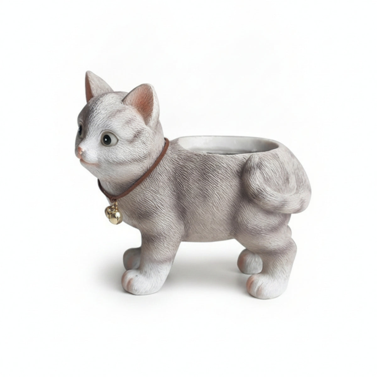 Cartoon Cat Planter Mini Cute Animal Pot Textured