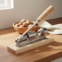 Mechanical Nut Sheller Adjustable Size Walnut Sheller Sturdy Metal Body