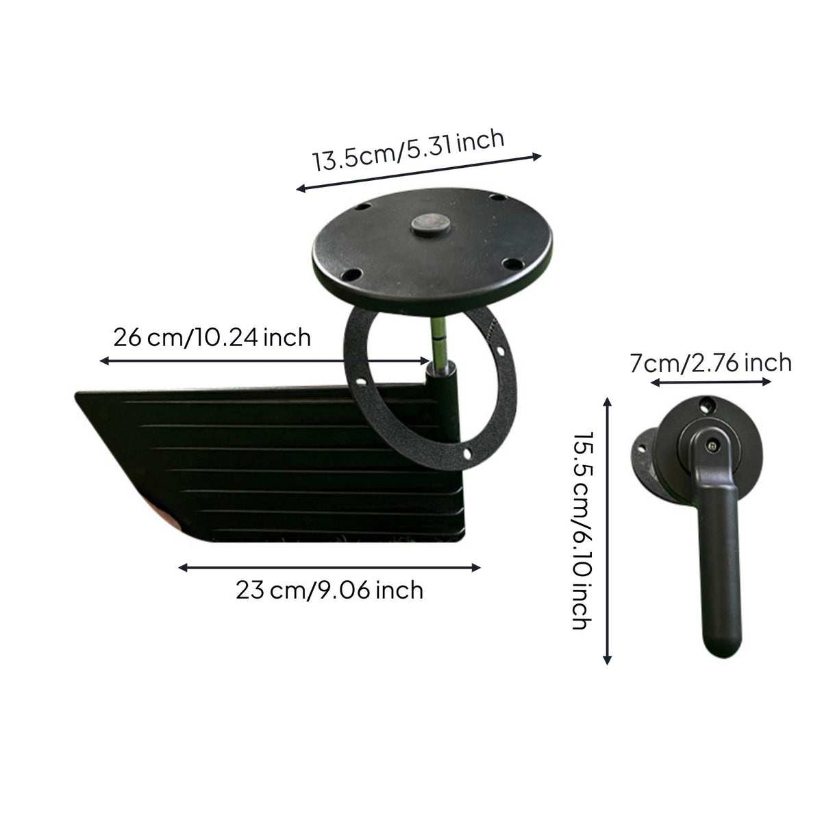 Long-Lasting Kayak Rudder High Quality Materials Kayak Rudder Kit Stainless Steel Parts Boat Direction Control System Long-Lasting for Kayakers, Canoeists, Fishing