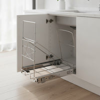 Pull-out Trash Can Rack Under-Cabinet Garbage Can Rack Concealed for Kitchen