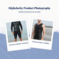 2mm Wetsuit Unisex Long Sleeve Shorts Winter Water Sports