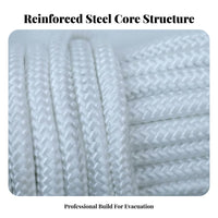 Fireproof Steel Wire Core Safety Rope Wear-Resistant Fire Escape Rope Long-Lasting for Rescue Teams Relief