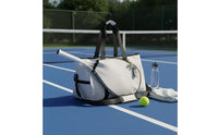 Large Tennis Shoulder Bag Shoe Compartment Tennis Tote Bag Water-Resistant Athletic Gear