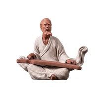 Scholar Figurine Traditional Ceramic Figurine Zen for Study
