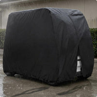 Waterproof Golf Vehicle Cover Silver-Coated Full Coverage Golf Vehicle Cover Black