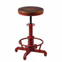 Factory-Inspired coil Stool Adjustable Height Bar Chair Vintage design for Homeowners
