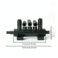 Tire Changer Valve Multi-Port Pneumatic Valve with Mounting Feet Metal Compact for Technicians, Workshop, Repair Bay