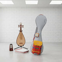 Pipa Backpack Case Thickened Pipa Bag Lightweight Pear-Shaped Instrument Case for Travel, Performance