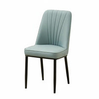 Channel Tufted Side Chair High-Resilience Cushion for Kitchen, Bedroom, Adults