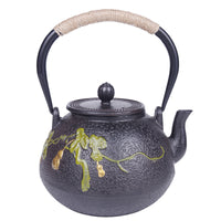 典工堂铁壶仿日本南部铸铁壶双铁叶蔓葫芦生铁壶 烧水壶 茶具茶壶