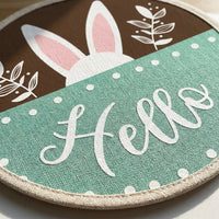 Round Easter Placemat Happy Easter Bright Pattern Easter Round Placemat Easy to Clean Decorative Table Mat for Families, Home Decoration, Holiday Dinners, Kitchen