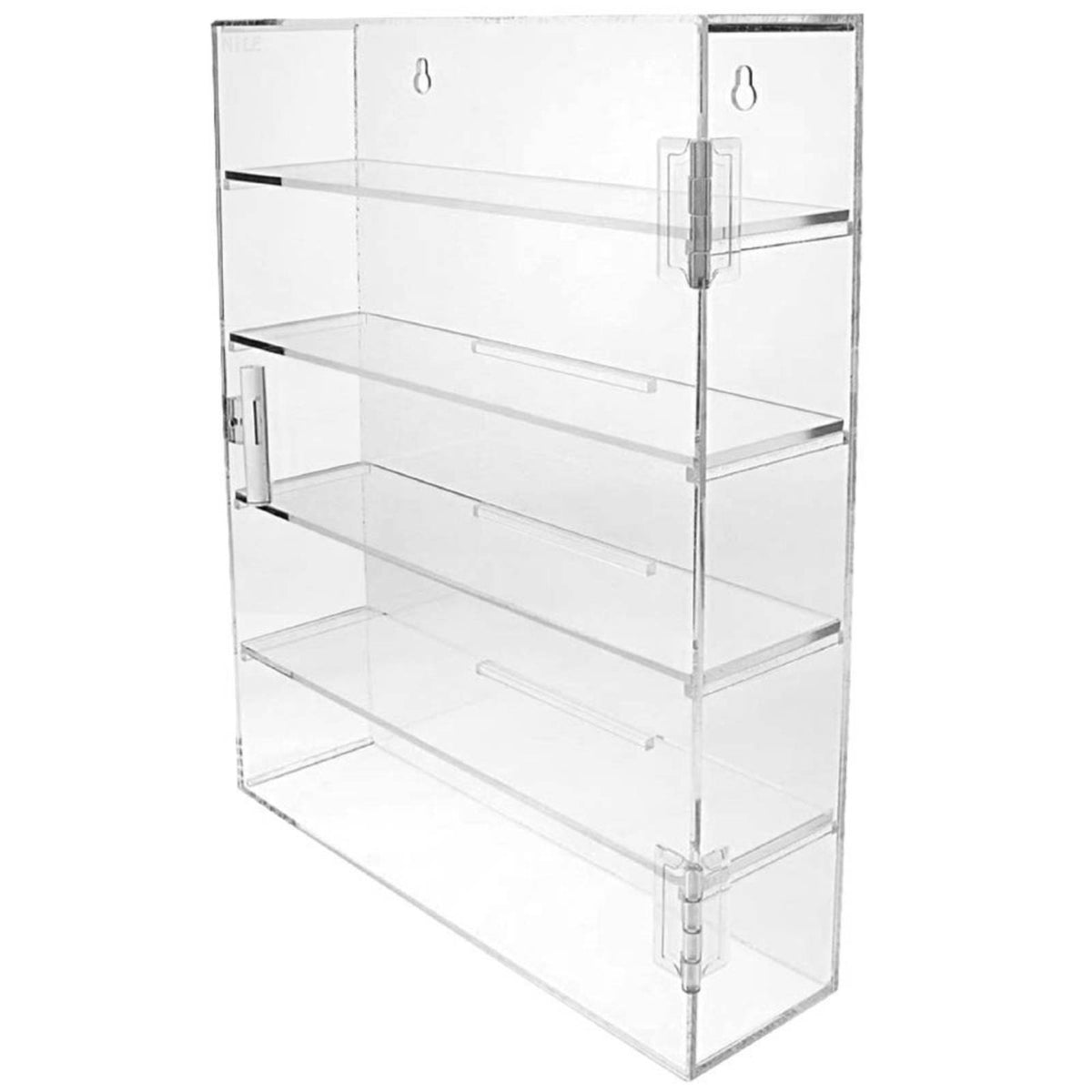 Acrylic Display Cabinet with Shelves Transparent Wall-Mounted Display Cabinet spaceSaving Storage Organizer for Figurines, Miniatures