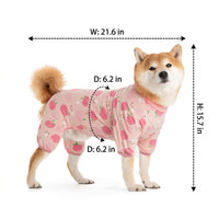 Four-Legged Rehabilitative Dog Suit for Large Breeds, Crew Neck Four-Legged Clothing, Anti-Licking Spring Summer Autumn Casual Outfit