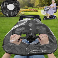 Transparent Mobility Scooter Control Panel Cover Weather-Resistant Mobility Scooter Tiller Cover for Rainy Day Riding, Outdoor Travel