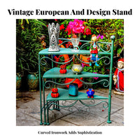 Multi-Tier Plant Stand Vintage Design 3-Tier Corner Rack Weather-Resistant