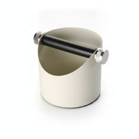 Coffee Knock Box Stainless Steel Knock Box Container Horizontal Knock Bar Espresso Grounds Container Matte Finish Suitable for Barista Office