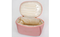 Large Capacity Travel Makeup Bag Handheld Travel Makeup Case Lightweight Waterproof Toiletry Bag Double-Layer for Outings