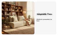 Sectional Block Couch Customizable Combination Sectional Sectional with Ottoman Minimalist Design Double-Sided for Studio