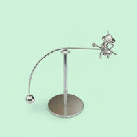 Creative Gift Witch on Flying Staff Balancing Figure Stress Relief Desk Accessory Perpetual Motion for Study Room