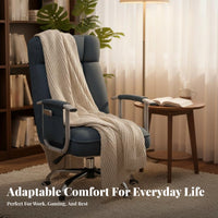 Convertible Sleeper Chair Ergonomic Design Swivel Recliner for Dorm Room, Gamers